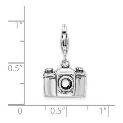 Sterling Silver 3-D Camera Charm – view 6