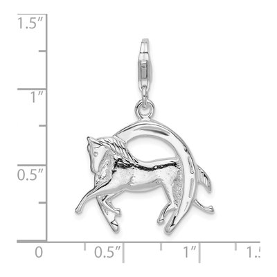 Sterling Silver 3-D Horse Charm – view 5