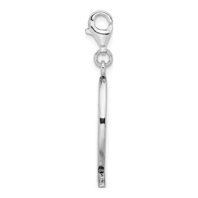 Sterling Silver WWJD Ichthus Charm – view 3