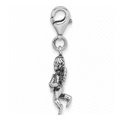 Sterling Silver Angel Charm – view 3