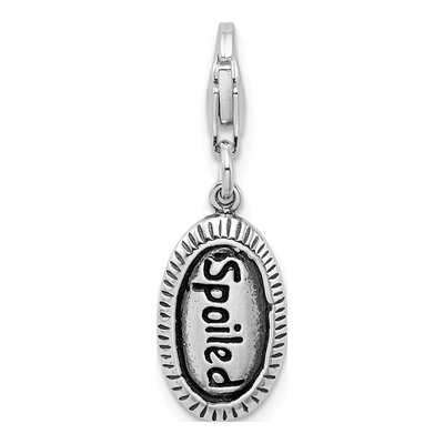 Sterling Silver Antiqued Spoiled Charm