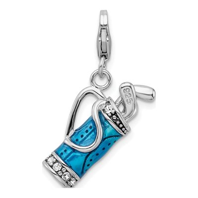Sterling Silver Golf Bag Charm – view 4