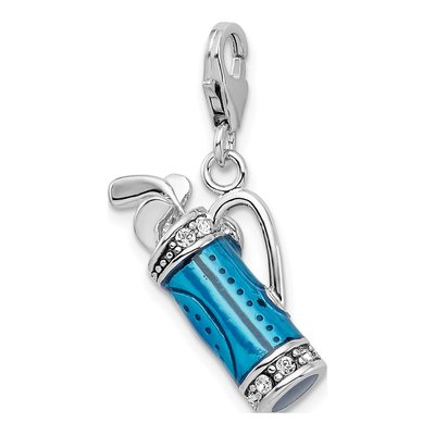 Sterling Silver Golf Bag Charm – view 5