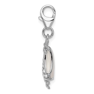 Sterling Silver 3-D Enamel Bikini Charm – view 4