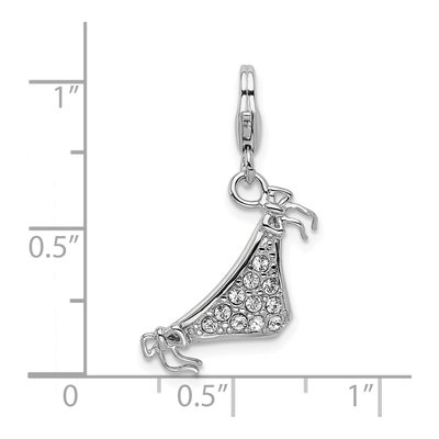 Sterling Silver 3-D Enamel Bikini Charm – view 6