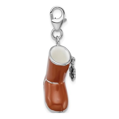 Sterling Silver Snow Boot Charm – view 3
