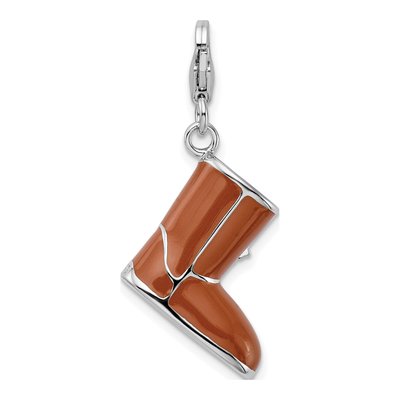 Sterling Silver Snow Boot Charm – view 4