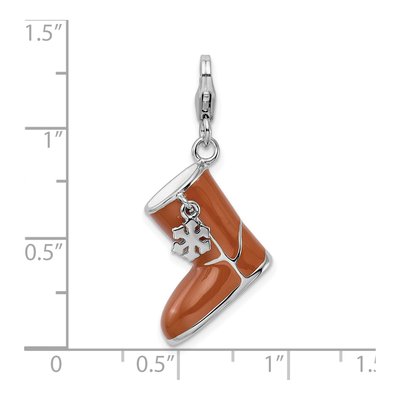 Sterling Silver Snow Boot Charm – view 6