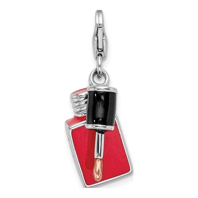 Sterling Silver Fingernail Polish Charm – view 4