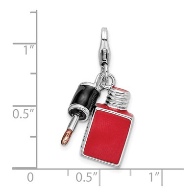 Sterling Silver Fingernail Polish Charm – view 5