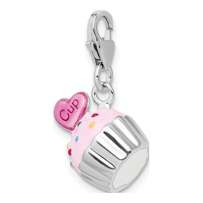 Sterling Silver Cupcake Heart Charm – view 5