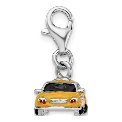 Sterling Silver Taxi Cab Charm – view 3