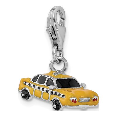 Sterling Silver Taxi Cab Charm – view 5