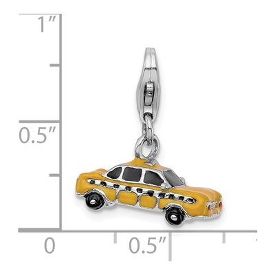 Sterling Silver Taxi Cab Charm – view 6