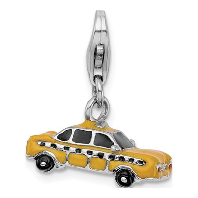 Sterling Silver Taxi Cab Charm