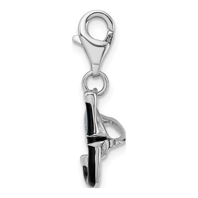 Sterling Silver Enameled Snorkel Charm – view 3