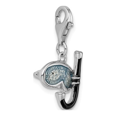 Sterling Silver Enameled Snorkel Charm – view 5
