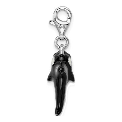 Sterling Silver Orca Whale Charm – view 4