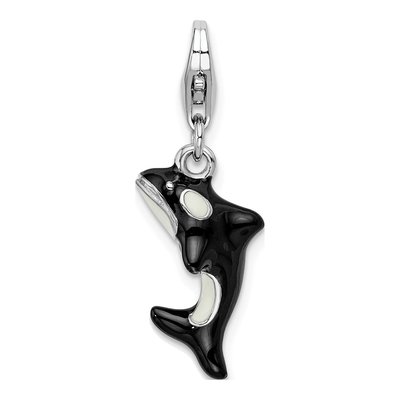 Sterling Silver Orca Whale Charm