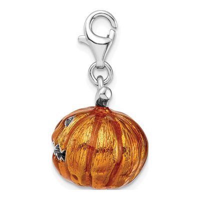 Sterling Silver Jack Lantern Charm – view 3