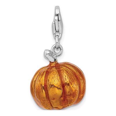 Sterling Silver Jack Lantern Charm – view 4
