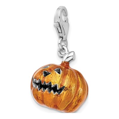 Sterling Silver Jack Lantern Charm – view 5