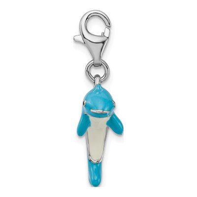 Sterling Silver Dolphin Charm – view 3