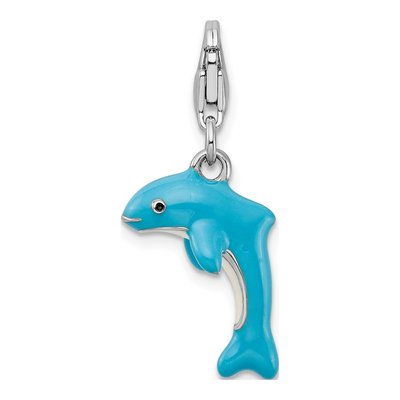 Sterling Silver Dolphin Charm – view 4