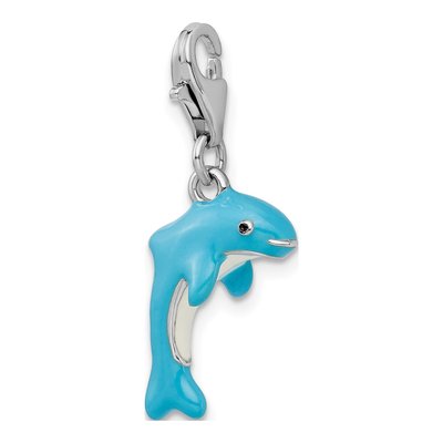 Sterling Silver Dolphin Charm – view 5