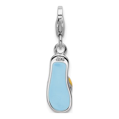 Sterling Silver Flip Flop Charm – view 3