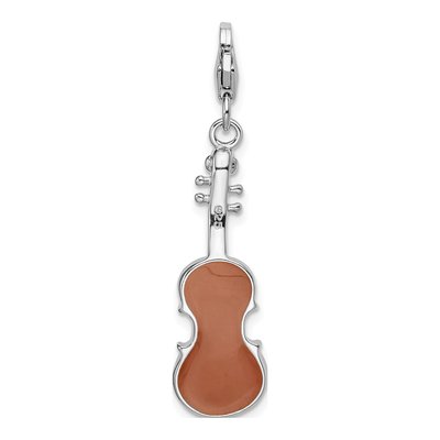 Sterling Silver Viola Charm – view 5
