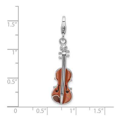 Sterling Silver Viola Charm – view 7