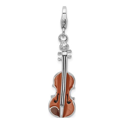 Sterling Silver Viola Charm