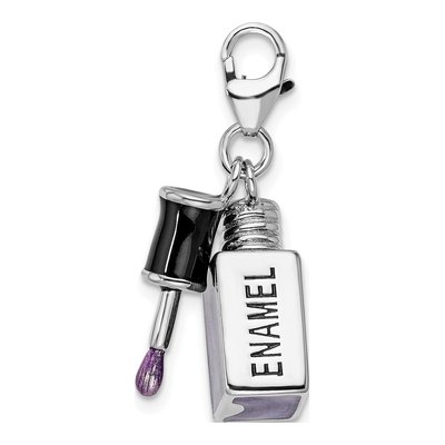 Sterling Silver 3-D Nail Charm – view 4