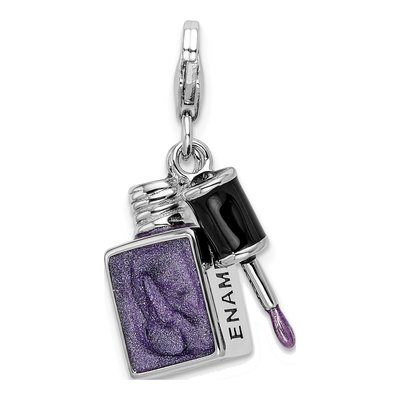 Sterling Silver 3-D Nail Charm – view 5
