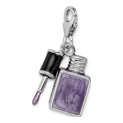 Sterling Silver 3-D Nail Charm – view 6