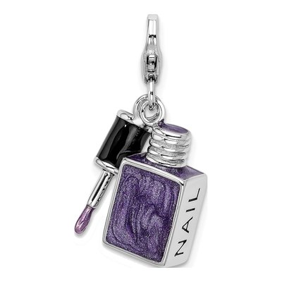 Sterling Silver 3-D Nail Charm