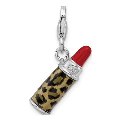 Sterling Silver Leopard Lipstick Charm – view 5