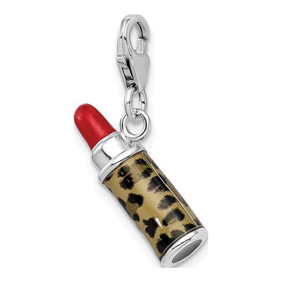 Sterling Silver Leopard Lipstick Charm – view 6