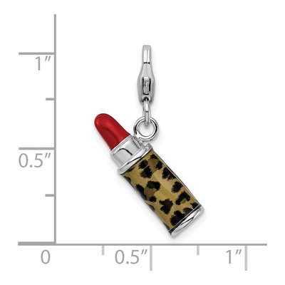 Sterling Silver Leopard Lipstick Charm – view 7