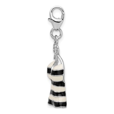 Sterling Silver 3-D Enameled Tank Top Charm – view 4