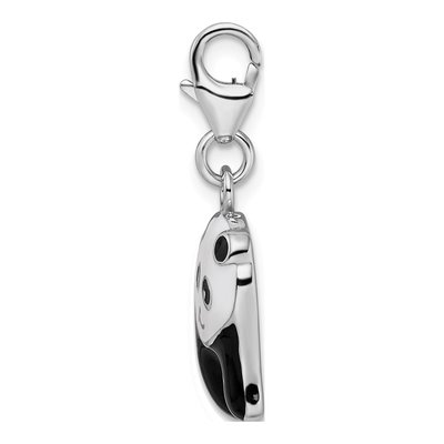 Sterling Silver Enameled Panda Charm – view 4