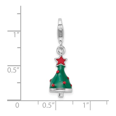Sterling Silver Christmas Tree Charm – view 6