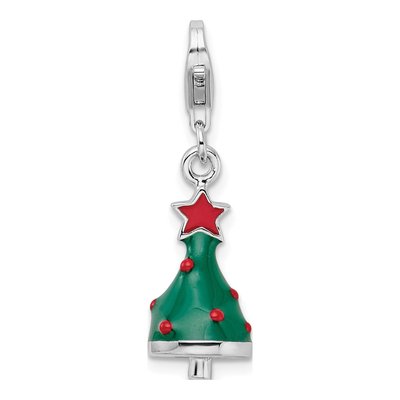 Sterling Silver Christmas Tree Charm