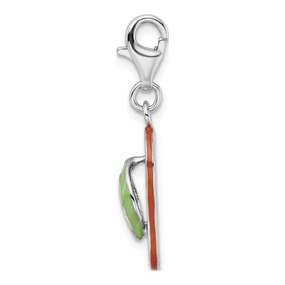 Sterling Silver Enamel Flip-Flop Charm – view 4