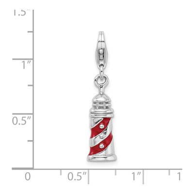 Sterling Silver Lighthouse Charm – view 4