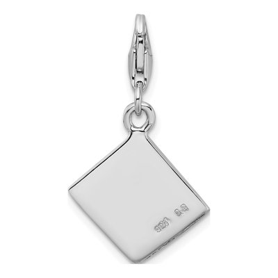 Sterling Silver 3-D Passport Charm – view 5