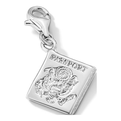 Sterling Silver 3-D Passport Charm – view 7