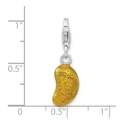 Sterling Silver Bean Charm – view 4