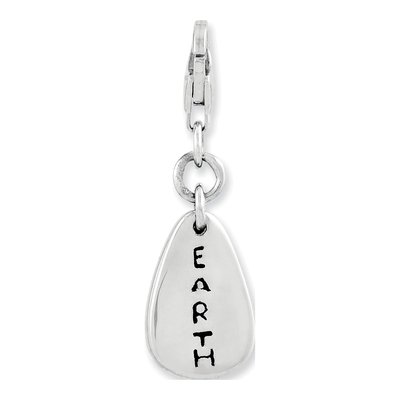 Sterling Silver Earth Charm – view 2